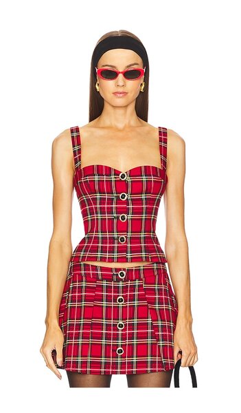  Majorelle Shane Top In Red. Size S. Also In Xxs, Xs, L. 