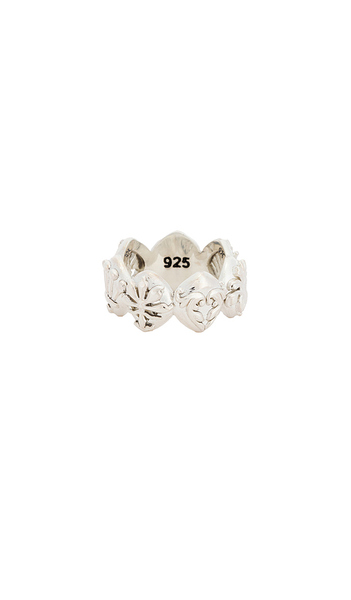  Maple Chime Ring In Metallic Silver. Size 7. Also In 8, 9, 11. 