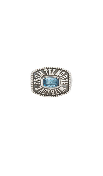  Maple Northern Class Ring In Metallic Silver. Size 7. Also In 8, 9, 11. 