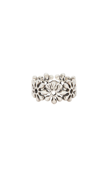  Maple Orbit Ring In Metallic Silver. Size 9. Also In 7, 8. 