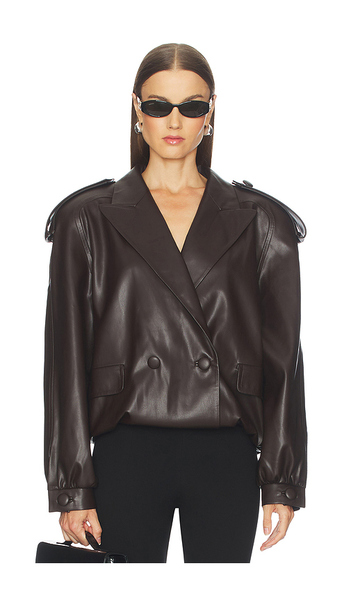  Marianna Senchina Cindy Bomber Jacket In Brown. Size S. Also In Xs. 