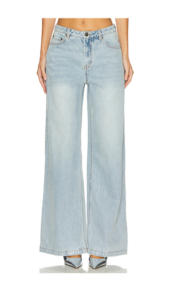  Marrknull Hollow Out Wide Leg Jeans In Denim-light. Size Xs. Also In S. 
