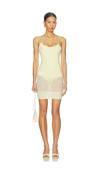  Maygel Coronel Jacinto Mini Dress In Ivory. 