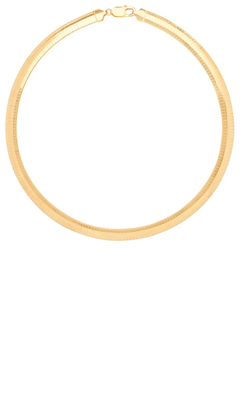  Mega Omega 8 Necklace In Metallic Gold. 