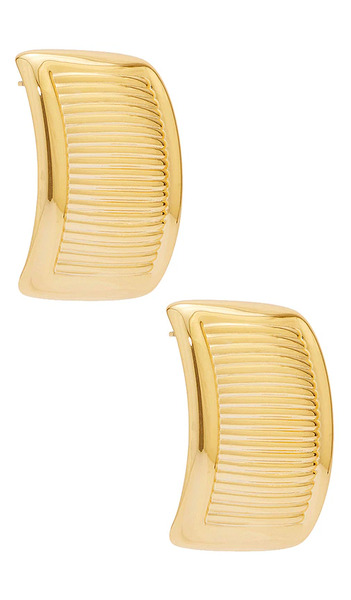  Mega Planche Earrings In Metallic Gold. 