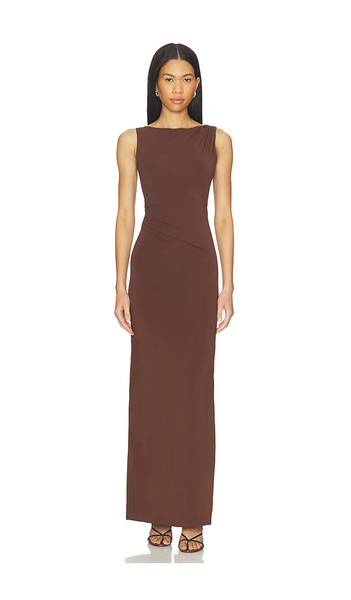  Mimchik Magnolia Gown In Chocolate. Size 0. Also In 6. 