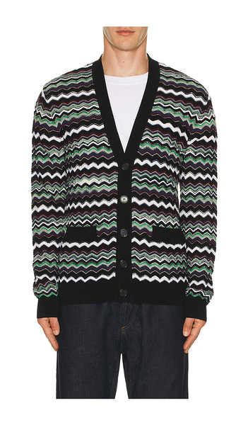  Missoni Buttoned Cardigan In Blue. Size 46. Also In 48. 
