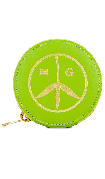  Mister Green Round Satchel Wallet In Green. 