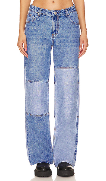  More To Come Aluna Wide Leg Jeans In Blue. Size S. Also In M. 