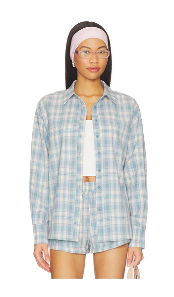  More To Come Thatcher Button Down Top In Blue. Size Xs. Also In S. 