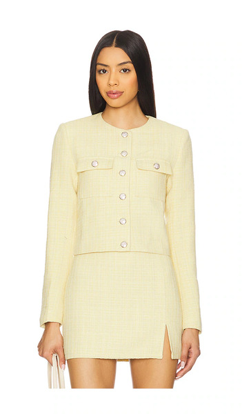  More To Come Willow Crop Jacket In Lemon. Size Xs. Also In Xxs, S, M. 