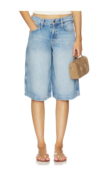  Mother The Rigatoni Carpenter Short In Blue. Size 23. Also In 24, 25, 26, 27, 28, 29, 30, 31, 32, 33, 34. 