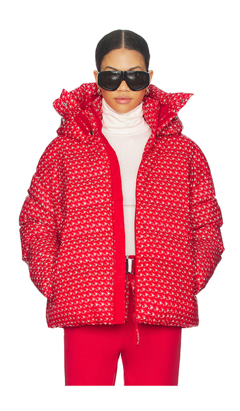  My Sunday Ski Apricity Ski Jacket In Red,white. Size S. Also In M, L. 