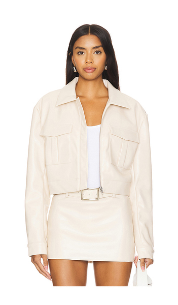  Nakedvice The Vince Jacket In Ivory. Size S. Also In M. 