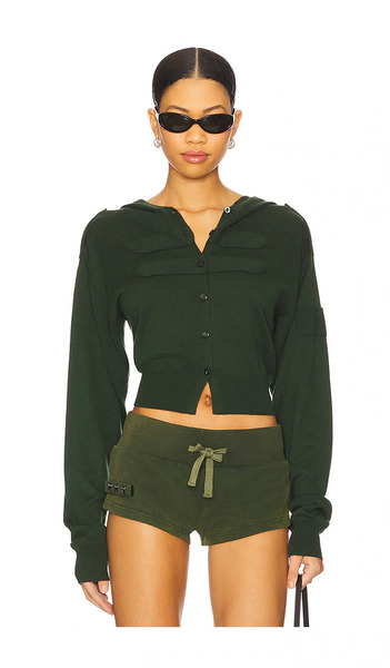 Niihai Button Up Cardigan In Green. Size Xs. Also In S, M. 