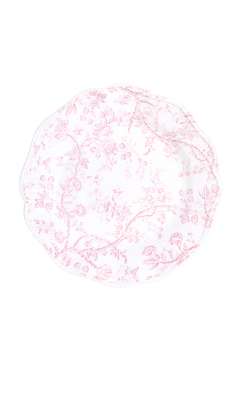 Noon & Moon Rosy Bloom Plate 9 Inch In Pink. 