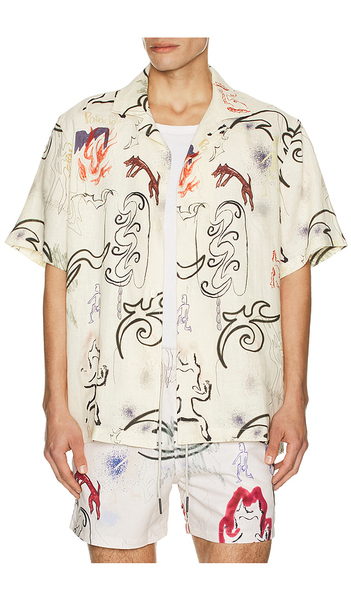  Oas Paradox Cuba Shirt In Cream. Size S. Also In L. 