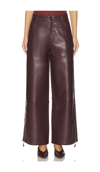  Osis Studio Norma Pant In Burgundy. Size Xs. Also In S, L. 