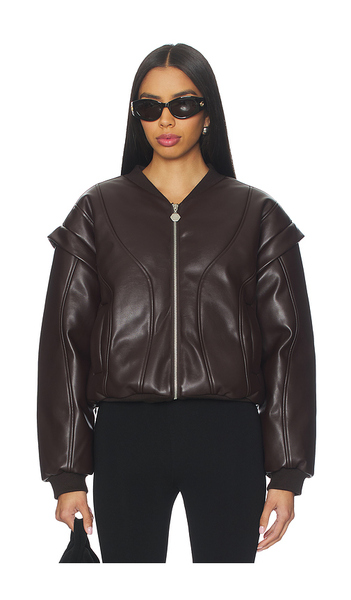  Ow Collection Valentina Jacket In Brown. Size S. Also In Xs, M. 