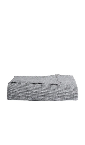  Parachute Cotton Boucle Throw In Warm Grey In Grey. 