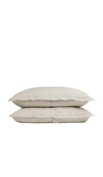  Parachute Linen Sham Set In Beige. Size Standard. Also In . 