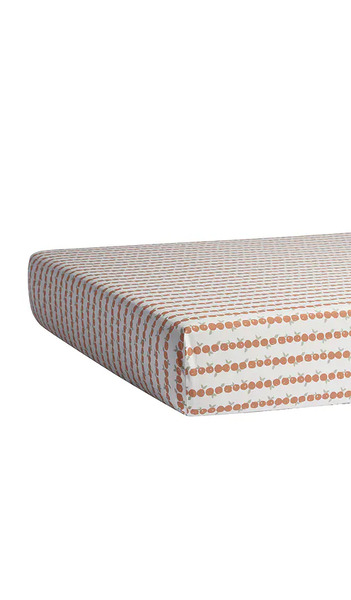  Parachute Percale Crib Sheet In Cream. 