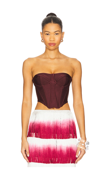  Patbo Corset Top In Red. Size 2. Also In 4. 