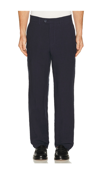  Percival Tailored Linen Trousers In Navy. Size 30. Also In 32, 34, 36. 