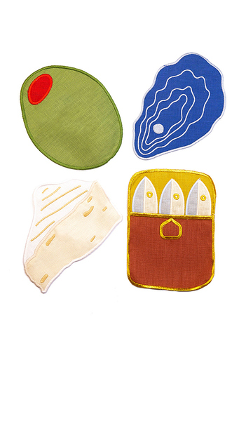  Piecework Hors D'oeuvres Napkins In Beauty: Na. 