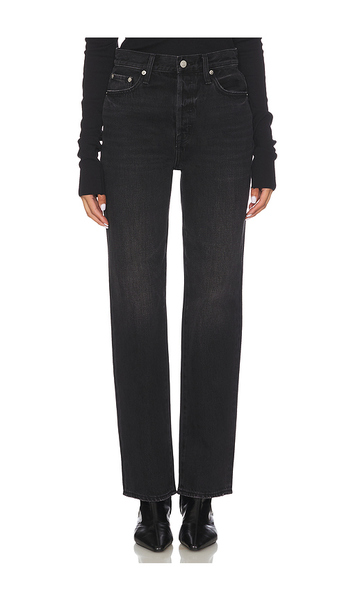  Pistola Cassie Petite Super High Rise Straight Jeans In Black. Size 25p. Also In 26p, 29p, 30p, 32p, 33p. 