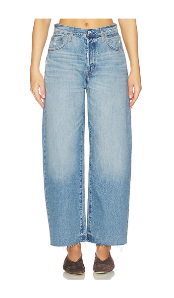  Pistola Tate Crop High Rise Bowed Wide Leg Jeans In Blue. Size 23. Also In 25, 26, 27, 28, 29, 33, 24. 