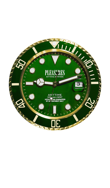  Pleasures Anytime Clock In Green. 