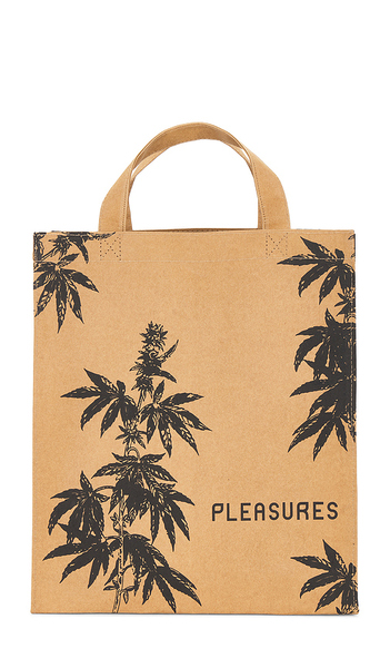  Pleasures Leaf Washable Kraft Bag In Brown. 