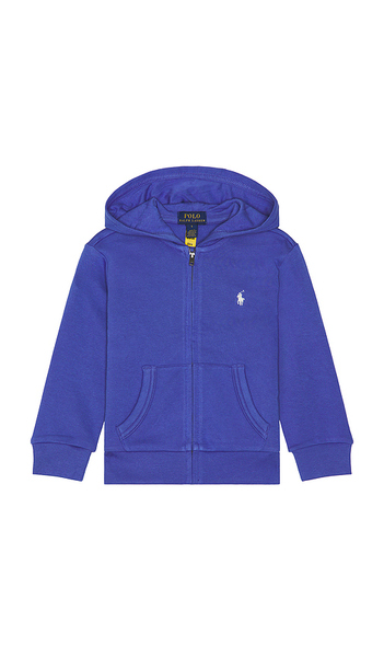  Polo Ralph Lauren Long Sleeve French Terry Sail Graphic Full Zip Hoodie In Blue. Size 2. Also In 3, 4. 