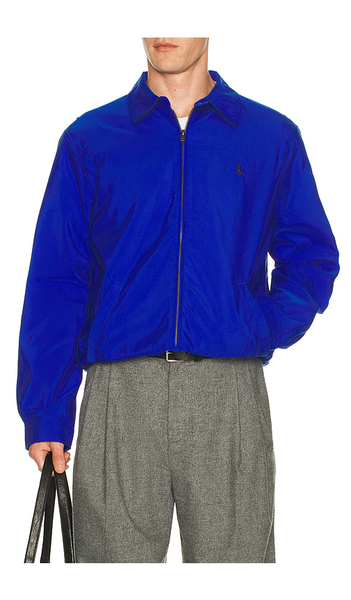  Polo Ralph Lauren Long Sleeve Polyester Twill Bi-swing Windbreaker Jacket In Royal. Size Xl/1x. Also In Xxl/2x. 