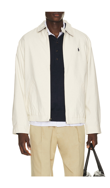 Polo Ralph Lauren Polyester Twill Bi-swing Windbreaker Jacket In Beige. Size S. Also In M, L, Xl/1x, Xxl/2x. 