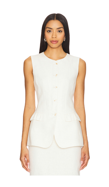  Posse Matilda Gilet In Ivory. Size S. Also In M, L. 