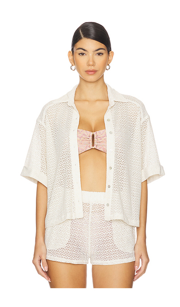  Pq Blake Button Up Top In Beige. Size Xs/s. Also In M/l. 