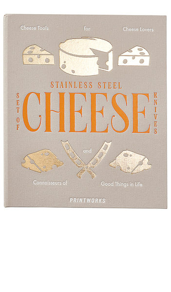  Printworks The Essentials Cheese Tools In Beige/yellow. 