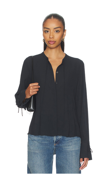  Rag & Bone Arden Pleated Blouse In Black. Size S. Also In Xs. 