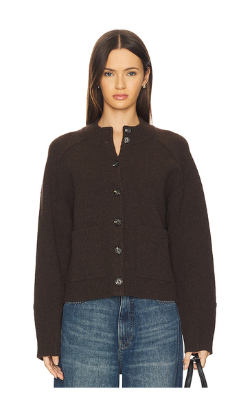  Rag & Bone Bridget Mock Neck Cardigan In Brown. Size M. Also In Xs. 