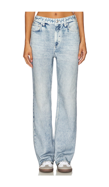  Rag & Bone Rb Miramar Shea High Rise Full Relaxed In Denim-light. Size 24. Also In 27, 28, 29, 30, 31. 