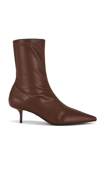  Raye Nadia Bootie In Brown. Size 6.5. Also In 7, 7.5, 8. 