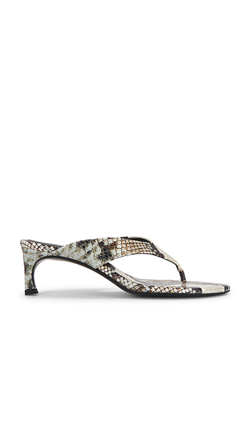  Rotate Kitten Heel Mule In Grey. Size 36. Also In 40. 