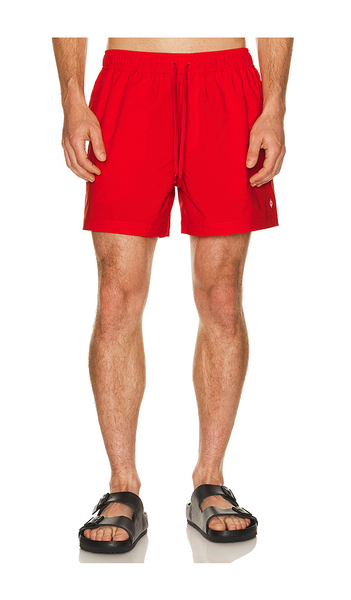  Samsoe Samsoe Moses Swim Shorts In Red. Size S. Also In M, L, Xl/1x, Xxl/2x. 