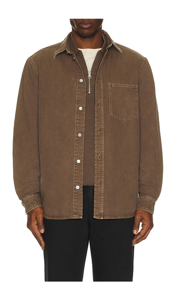  Samsoe Samsoe Sadamon P Overshirt In Brown. Size S. Also In M. 