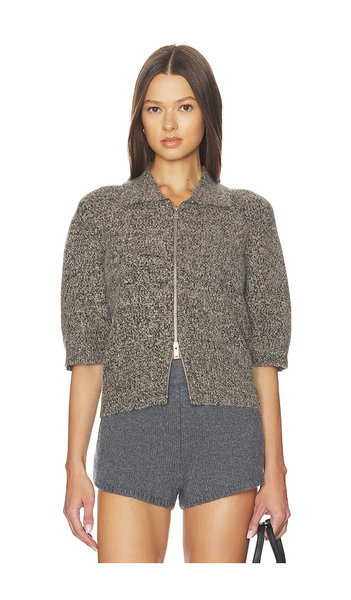  Samsoe Samsoe Sakelsie Short Sleeve Cardigan In Grey. Size Xs. Also In M. 
