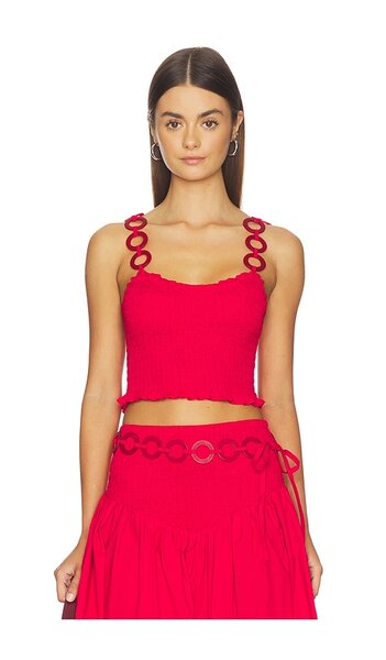  Saudade Solly Set Top In Red. Size S. Also In M, L, Xl. 