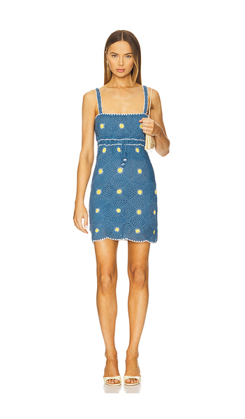  Saylor Aster Dress In Blue. Size S. Also In M, L. 