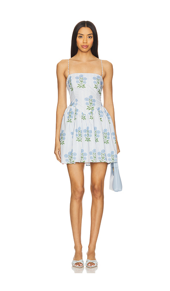  Saylor Fara Dress In Blue. Size S. Also In Xs, M, L. 